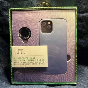 Dabney Lee blue case & ring holder set NIB iPhone 12/12 Pro